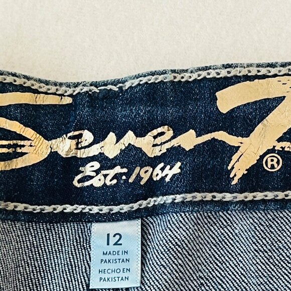NWT Seven7 Women's Blue Weekend Easy Fit Boyfriend Jeans Size 12 Rolled Cuff - Picture 7 of 15